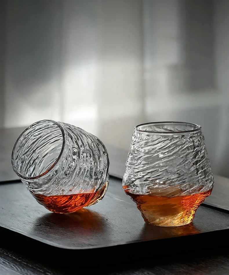 Whiskey Glass Cup Hammer Pattern Wine Glass Tumbler XO Brandy Shot Glasses Cocktail Cup