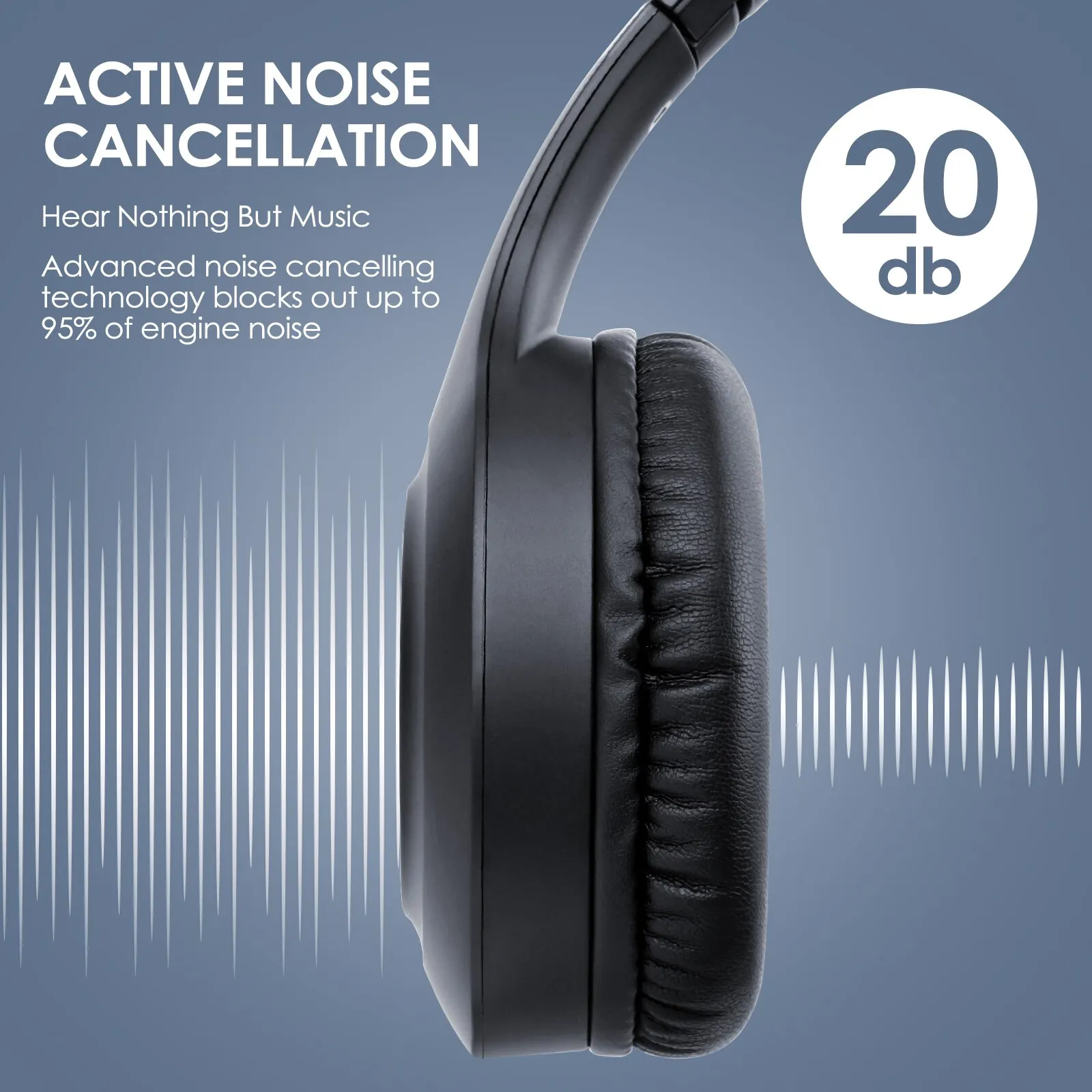 Auriculares con cancelación de ruido plegables Comfort de 29 dB