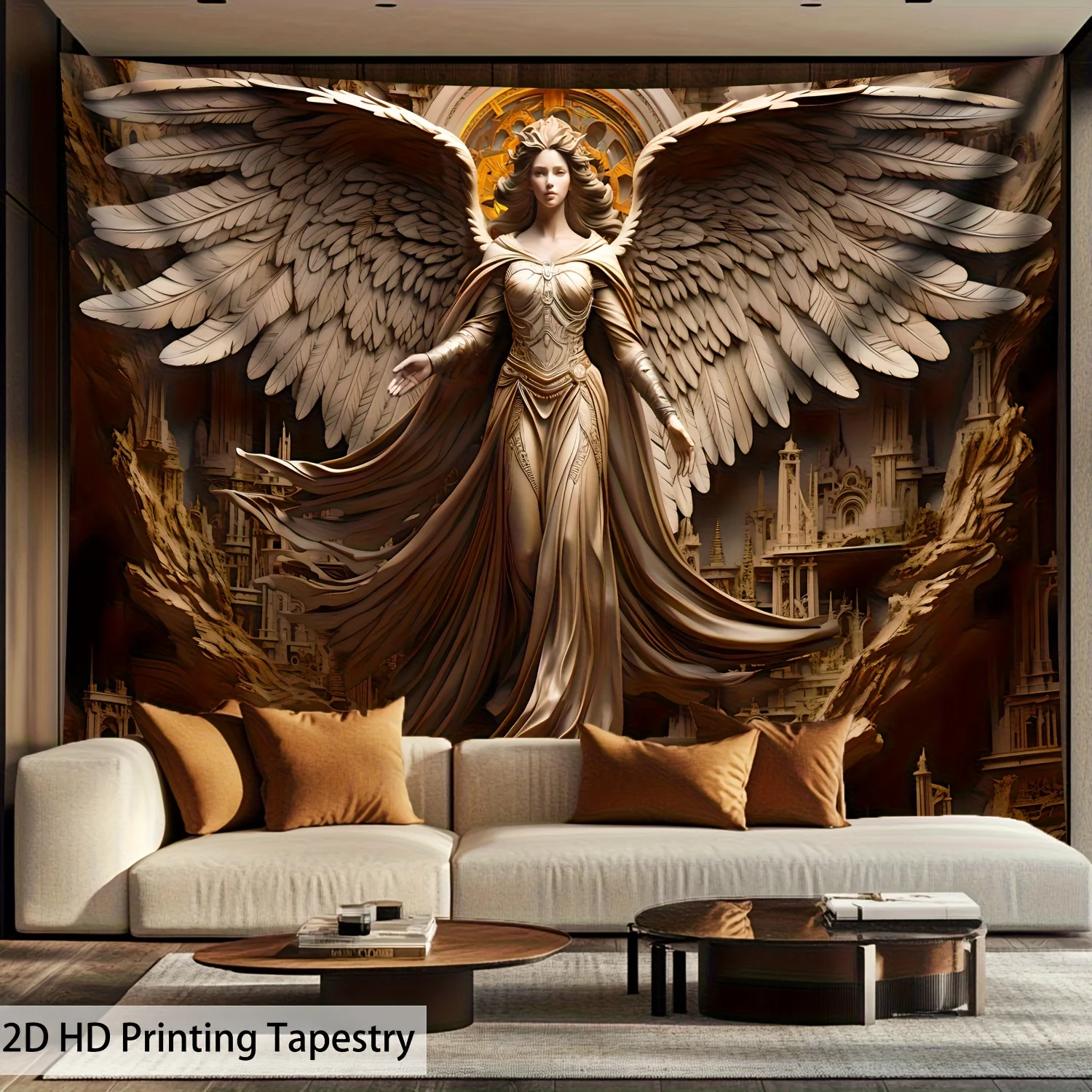 Tapisserie Murale Ange Fantastique | Décoration Mystique Luxe
