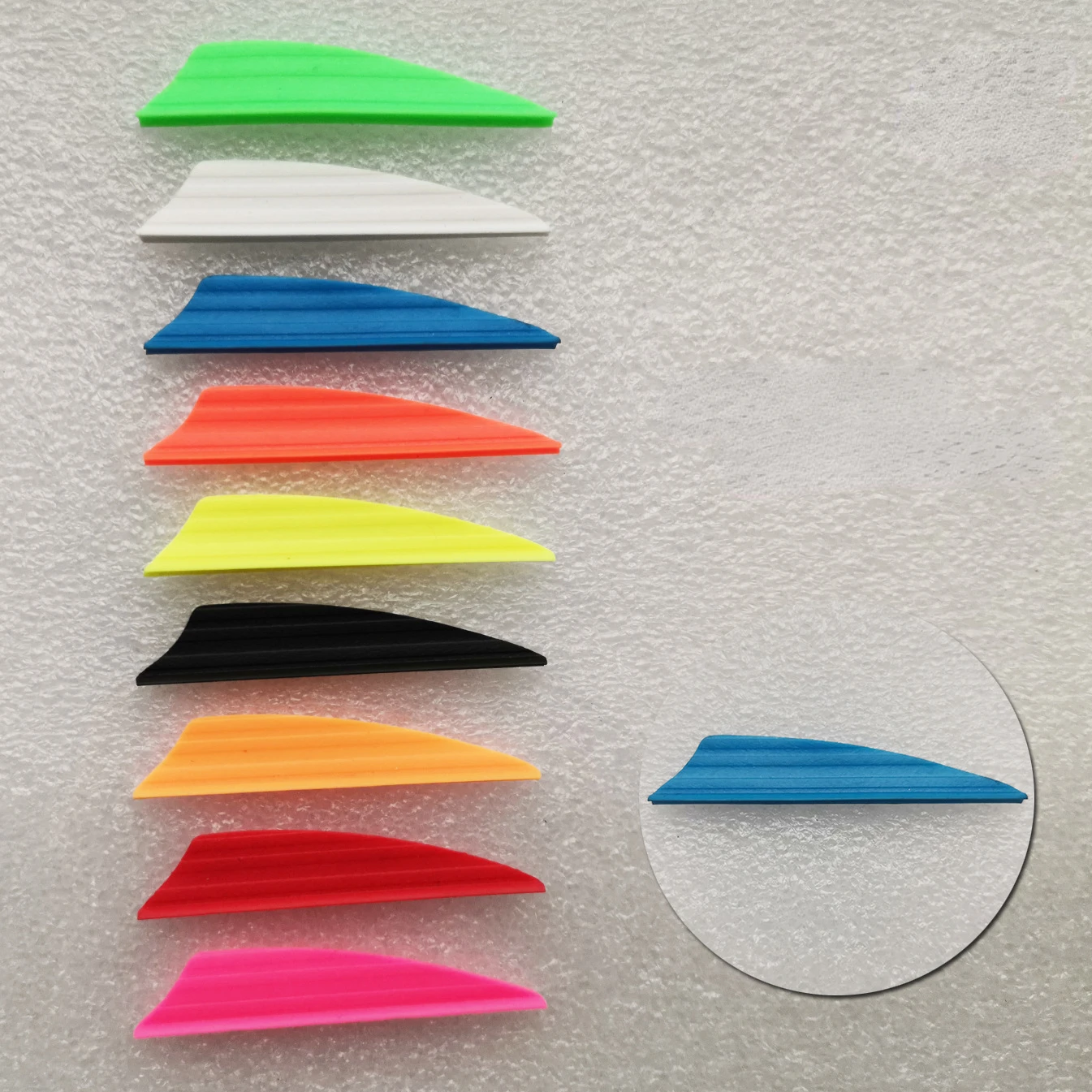 

36pcs 1.75 Inch Air Groove Feather Rubber Vanes Used For Bow And Arrow Shooting Accessories