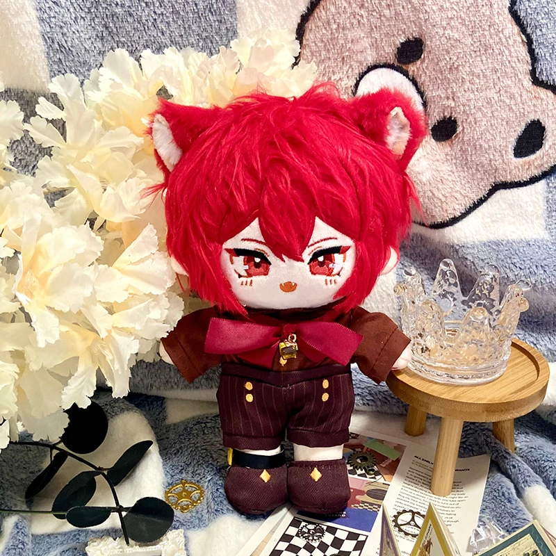 Game Genshin Impact Diluc Ragnvindr Plush Doll Stuffed Toy Anime Plushies Cartoon Boy Change Suit Dress Up Clothing Toys anime genshin impact hutao tabletop card case japanese game storage box case collection holder gifts cosplay