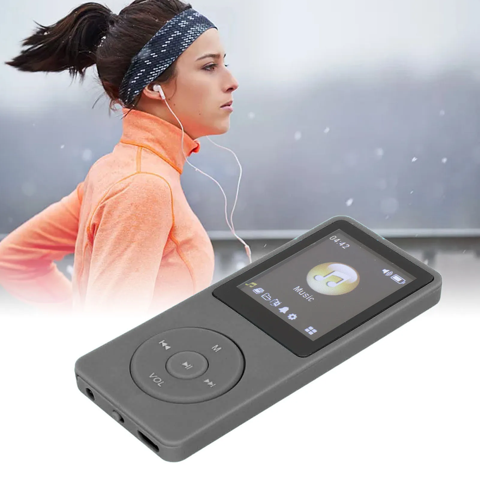 MP4 Player Portable Support Small Memory Card Ultra Thin 1.8 Inch LCD Media Music Player With Accessories For Students