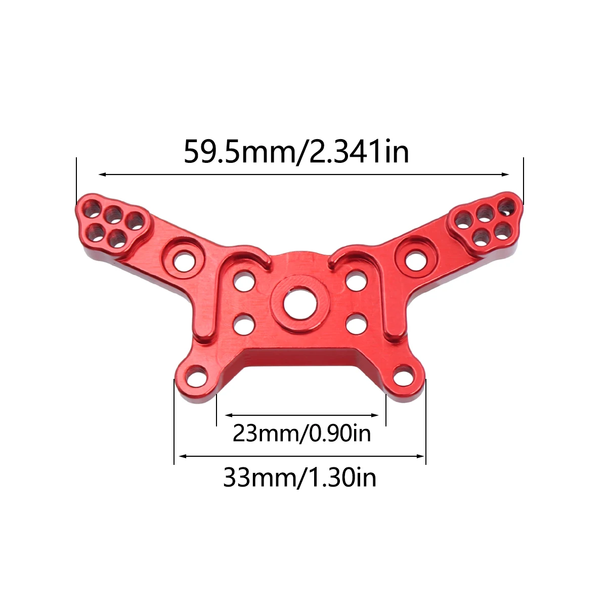2Pcs Mjx Hyper Go 14209 14210 Metal Front Rear Shock Tower Shock Bracket Mount Remote Control Car Aluminum Upgrade Parts