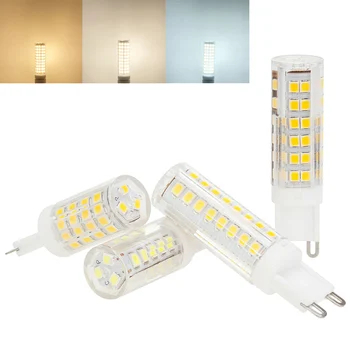 미니 G9 LED 전구 세라믹 램프, 2835 SMD 교체, 100W 할로겐 램프, 밝은 홈 데코, 220V, 110V, 7W, 9W, 12W, 18W, 20W, 24W