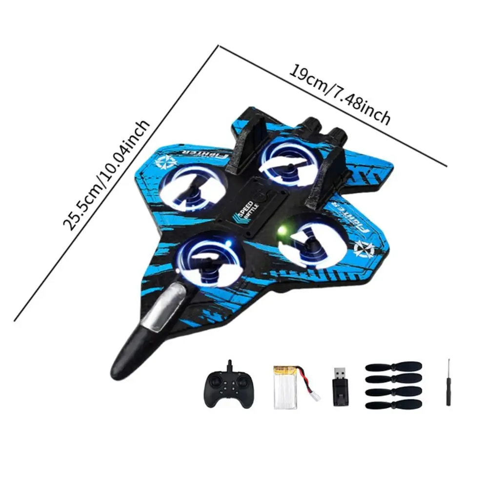 EPP Foam Remote Control Foam Fighter Gravity Sensing Rechargeable Four Motor Helicopter Toy with Light Portable