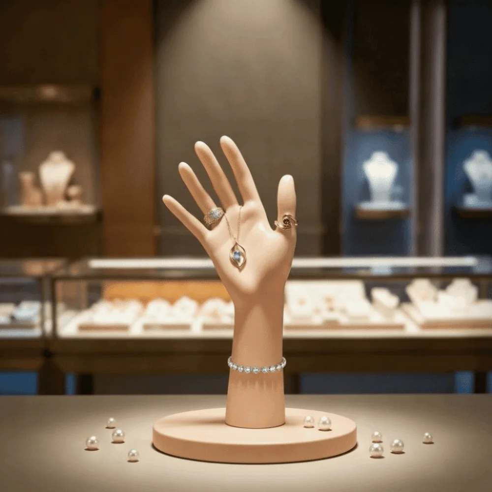 Accessorio di Moda, Mano di Manichino Realistica, Espositore Multiuso Durevole, Modello di Mano Finta Portatile e Pratico per Showroom