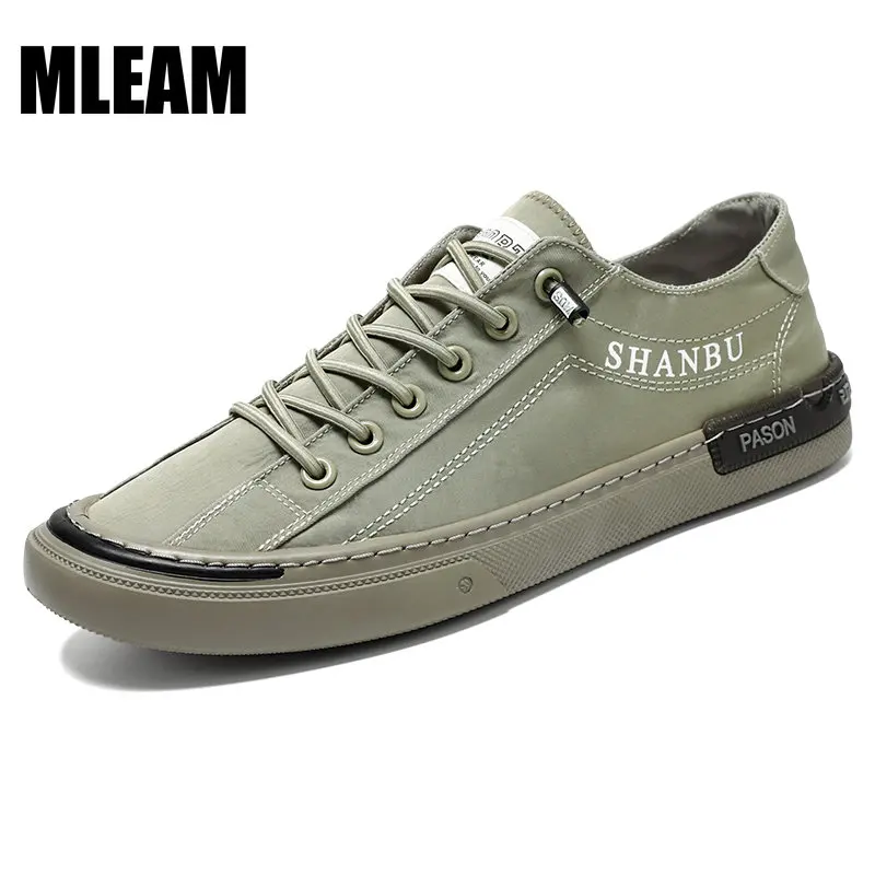 

Men Shoes 2023 New Sports Sneakers Breathable Lightweight Men's Board Shoes All-match Ice Silk Shoes Male Casual Lace Up Shoes