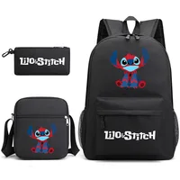 Stitch School Bag Casual Backpack Male and Female Student Backpack Printed Large Capacity Outdoor Backpack 3