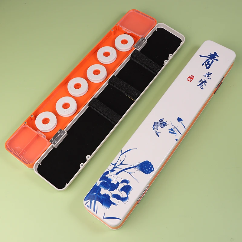 Multifunctional Fishing Rod Box Plastic Storage Tool For Float Line Winding Board Reservoir Pond Fishing Organizer Equipment
