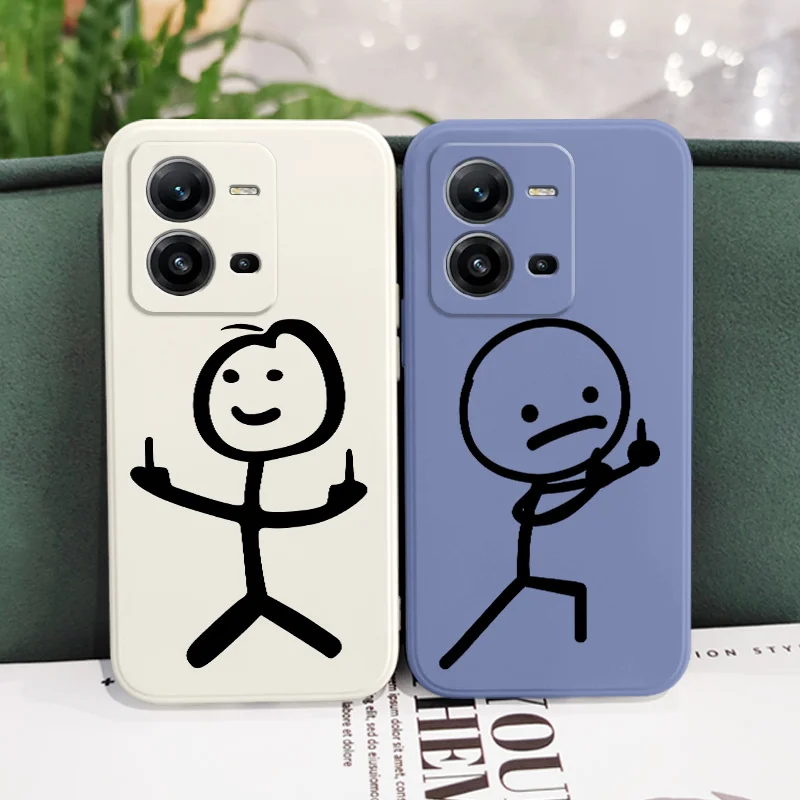 Line Cute Man Design Phone Case – Stylish and Versatile Protection