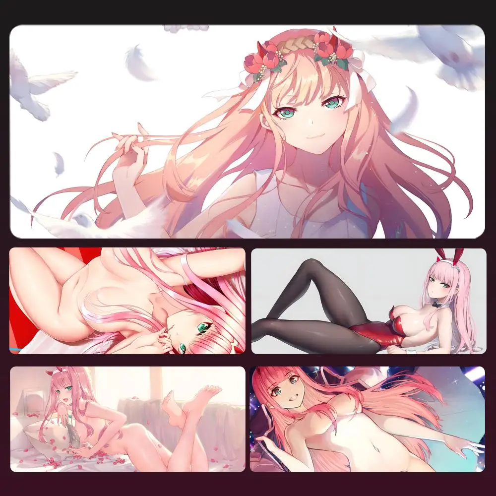 

Sexy Girl Zero Two Mousepad Anime Mouse Pad Gamer Desk Gaming Laptop PC Gamer Accessories Mice Keyboards
