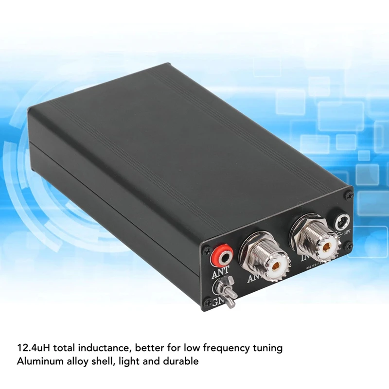 ATU-130 1.8?50MHz 200W 마이크로 단파 자동 안테나 튜너 10?15VDC 유기 발광 다이오드 디스플레이-A76U
