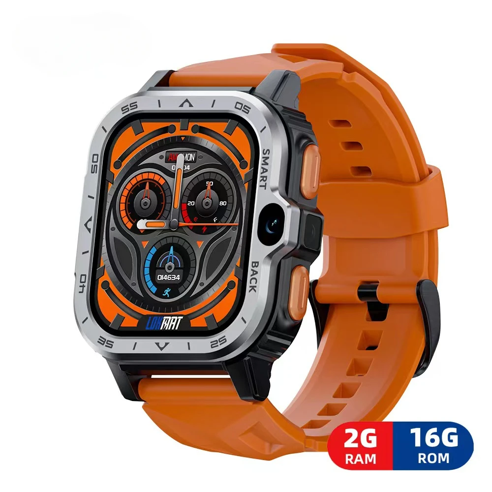 4 Max Smartwatch 4G Sim Card 2Gb 16Gb 800Mah Dual Camera Smart Watch Schermo Da 2 Pollici Wifi 2024 Smart Watch 4G