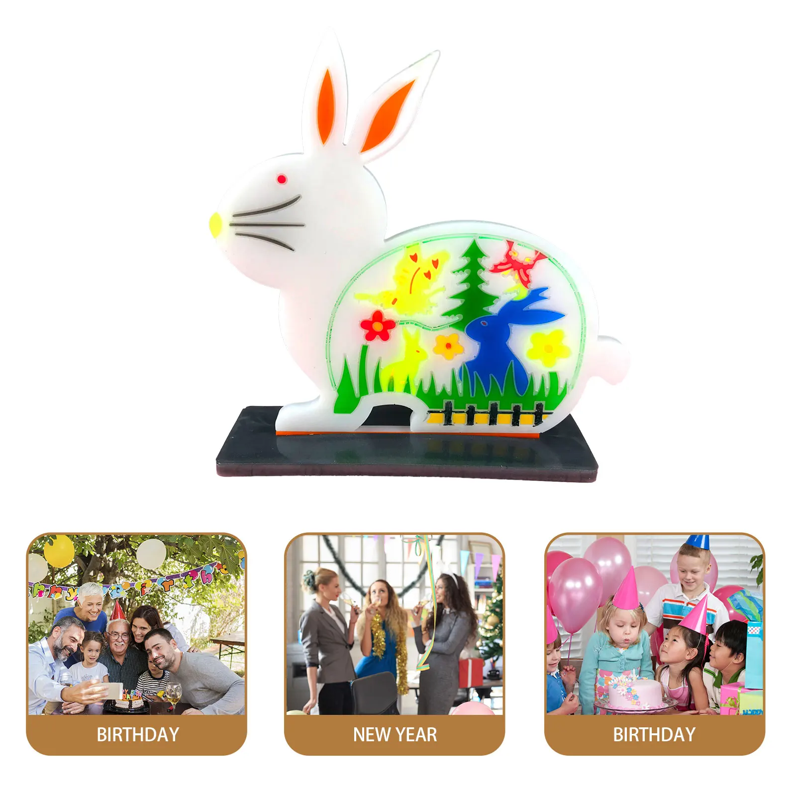

1 Set Silicone rabbit shape Mold Easter Decor Easter DIY Cartoon Candy Cake Chocolate Mold Dessert Desktop Ornament Mold