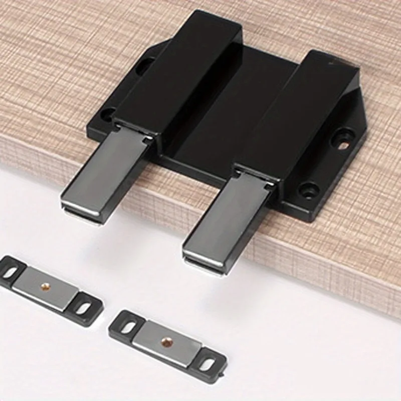 Cabinet Door Reboiler with Magnet, Magnetic Push Lock, Pressure Door Opener, Suitable for Various Wardrobes, Cabinets, Drawers
