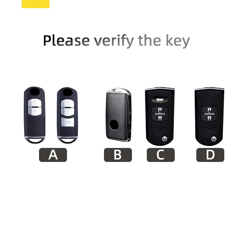 Key Case Key Case Cover Car Key Shell TPU Leather Car Key Case Full Cover Shell For Mazda 3 Alexa CX30 CX-4 CX5 CX-5 CX8 CX-8 CX-30 CX9 CX-9 Protector Fob Accessories