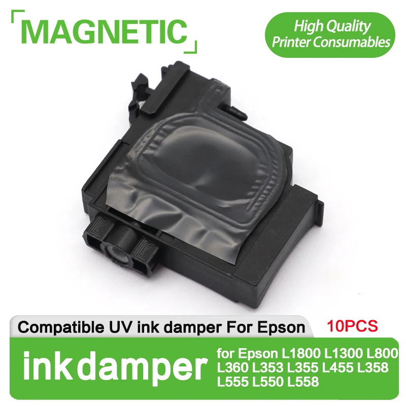 

NEW 10PCS ink damper UV ink damper Ink Filter Conpatible for Epson L1800 L1300 L800 L360 L353 L355 L455 L358 L555 L550 L558