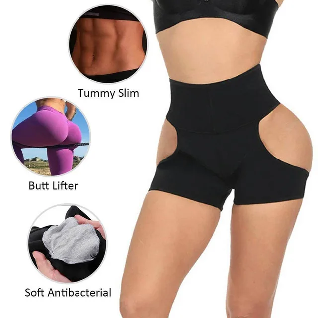 Womens Butt Lifter Panties Tummy Control Seamless Enhancer Body Shaper Briefs Underwear Booty Top Waist Trainer Polyester 2