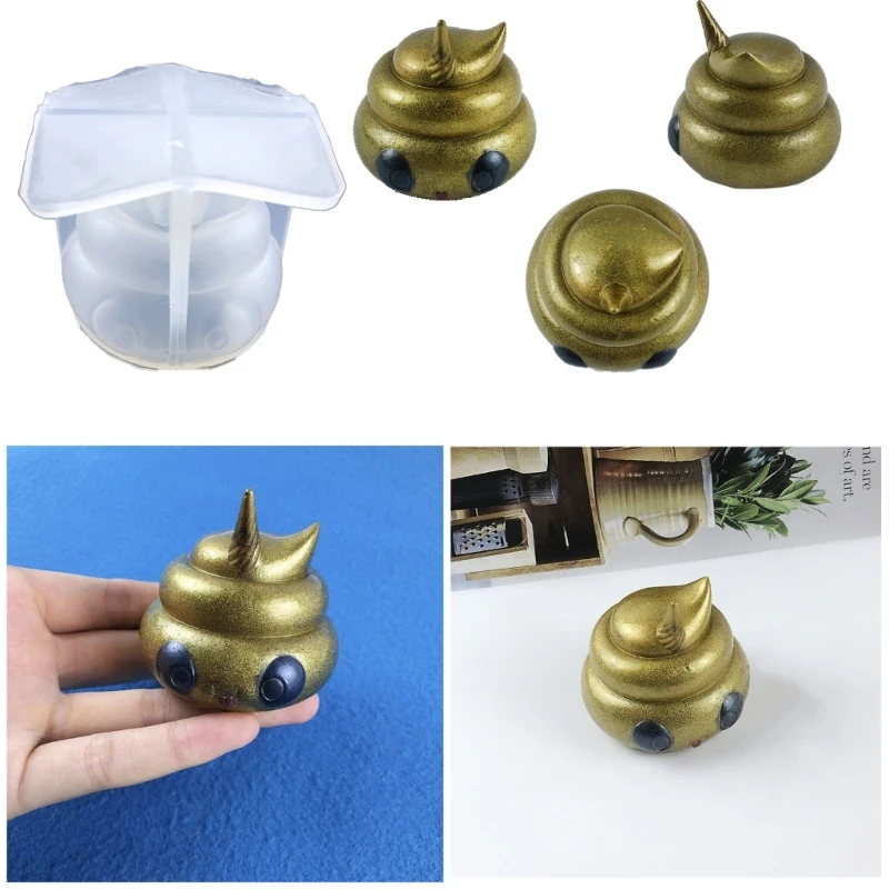 

3D Poo Silicone Mold Project Making Accessory Household Candle Plaster Making Gift Present Supplies
