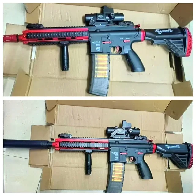 M416 Fully Automatic Shell Ejection Child Soft Bullet gun Mechanical Continuous Firing Weapon Boys Toy Gun CS Fighting Game Gift 3