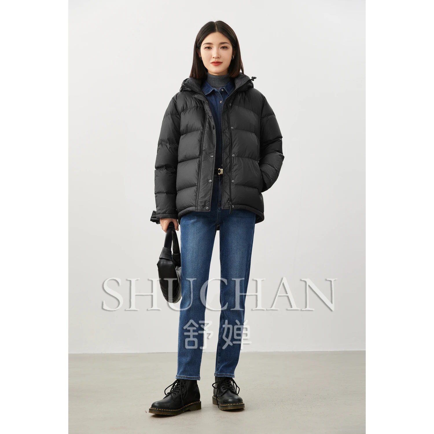Рисунок 3 - Shuchan casaco feminino 90% белый