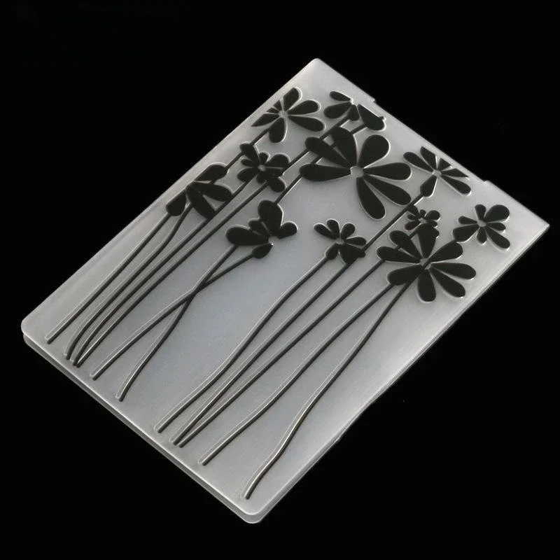 새로운 도착 3D 엠보싱 폴더 DIY 종이 절단 다이에 대한 투명 엠보싱 플라스틱 플레이트 디자인 Scrapbooking 10.5x14.5cm