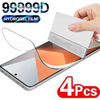 Film Hydrogel pour Xiaomi Redmi Note 13 Pro Plus 5G, Protecteur d'écran souple pour Redmi Note 12, 12S, 11S, 10S, 9T, 9, 11, 10A, 10C, 4 pièces