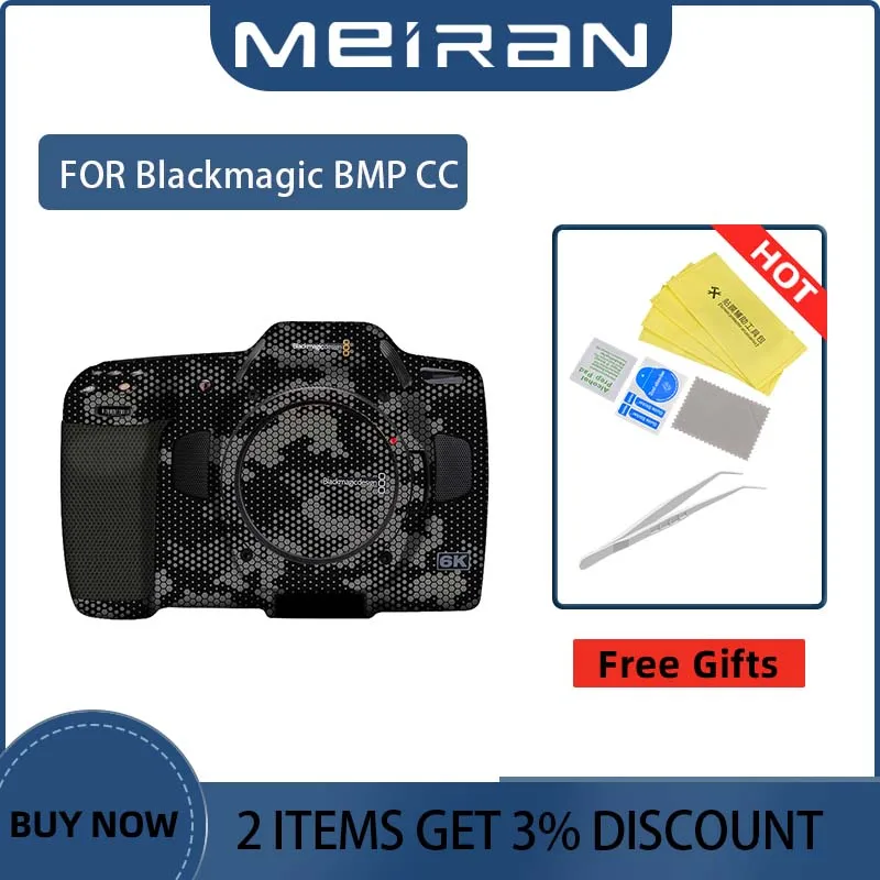 Pellicola Protettiva Per Il Corpo Della Fotocamera Antigraffio Per Blackmagic Bmp Cc Camera Body Skin Sticker Skin Wrap Film