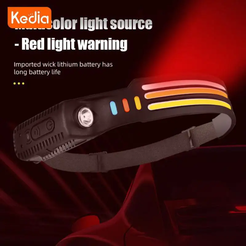 

Induction Headlamp Large Range Non Dead Angle Lighting Breakthrough Weight Night Fishing Lights More Comfortable To Wear