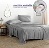 Bamboo Bed Sheet Set Double Queen King Size Bedding Set Luxury 4/6PCS 100% Organic Bamboo Fitted Sheet Flat Sheet Pillowcase 6