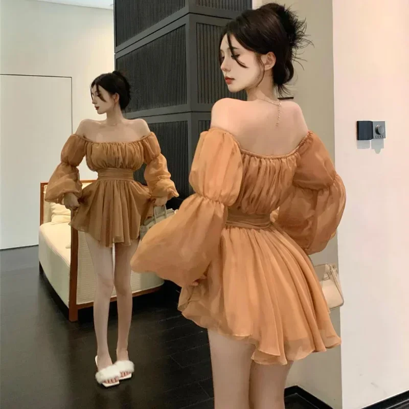 Robe D'été Courte En Coton Fait Main - Taille 36/38 - Coupe Vague