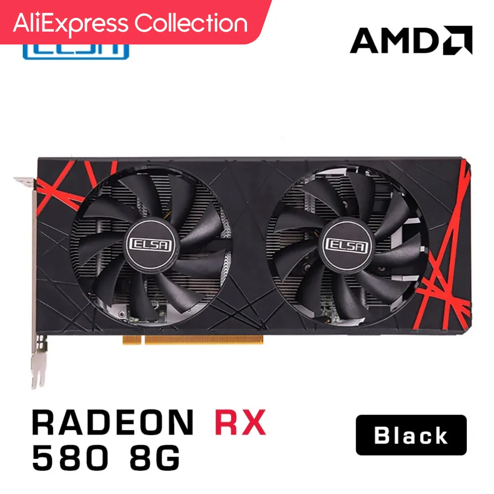 ELSA AMD Radeon RX 580 8GB GDDR5 2048SP 256bit GPU…