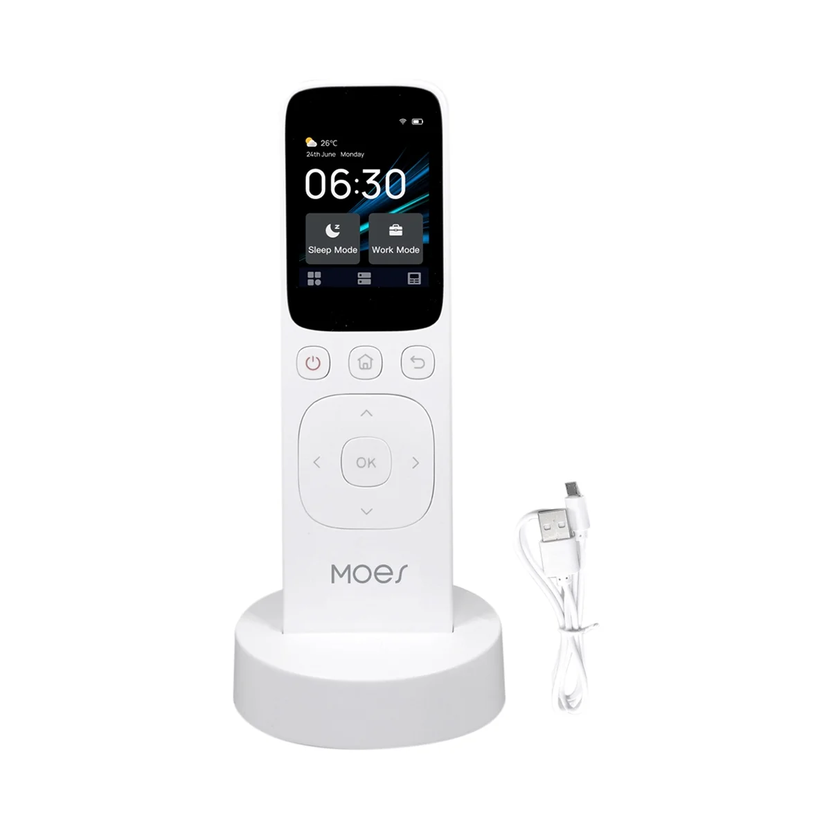 

MOES Wifi Tuya Smart Central Control Panel Wireless Touch Screen Handheld IR Remote Controller for Home Appliance