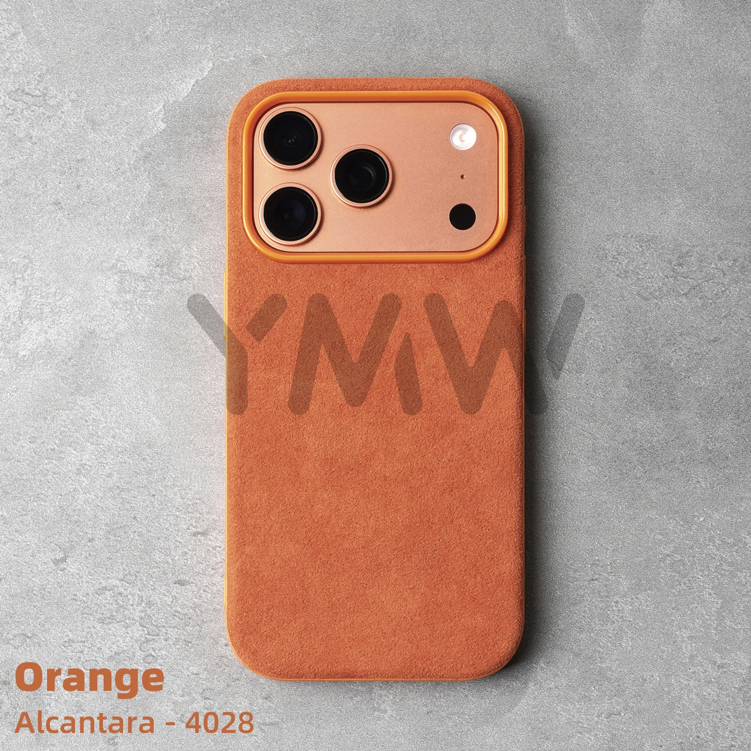 YMW アルカンターラ iPhone 17 16 15 14 Pro Max用ケース スーパーカー