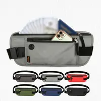 Travel Fanny Pack Money Belt RFID Blocking Sports Waist Bag Fanny Pack Hidden Wallet Zip Waterproof Running Waist Bag 1