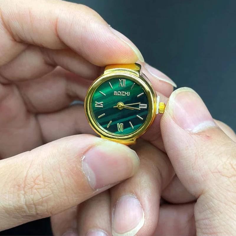 Kiss Jewelry Digital Quartz Finger Watch Rings for Women Men Couple Punk Elastic Band Mini Watch Ring Teens Clock anillos