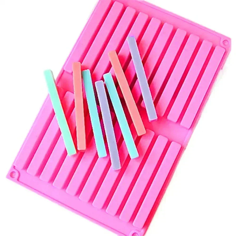 20 Hole Square Length Strips Silicone Mold Making Molded Chocolate Sticks Baking Molds French Dessert Chocolate Mold Cake Mold Cake Baking Tools Cake Making Tools