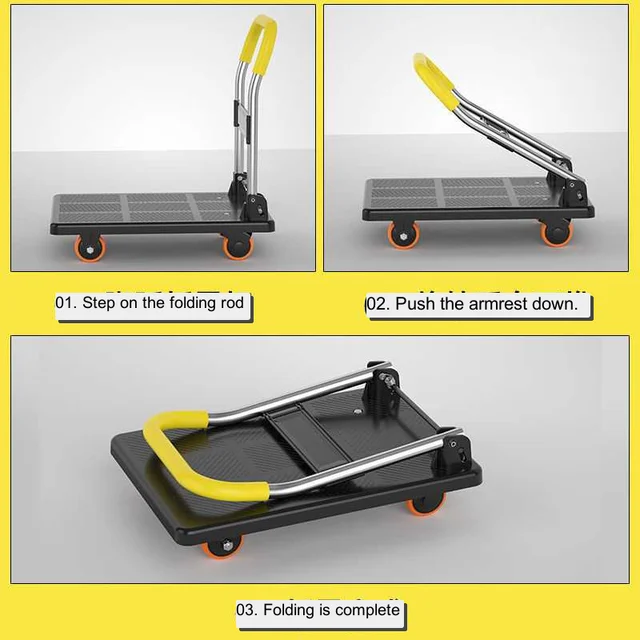 Összecsukható Kosár Kerti Autó Kerekekkel Servane D’Elier Bevásárló Kocsi - Image 4