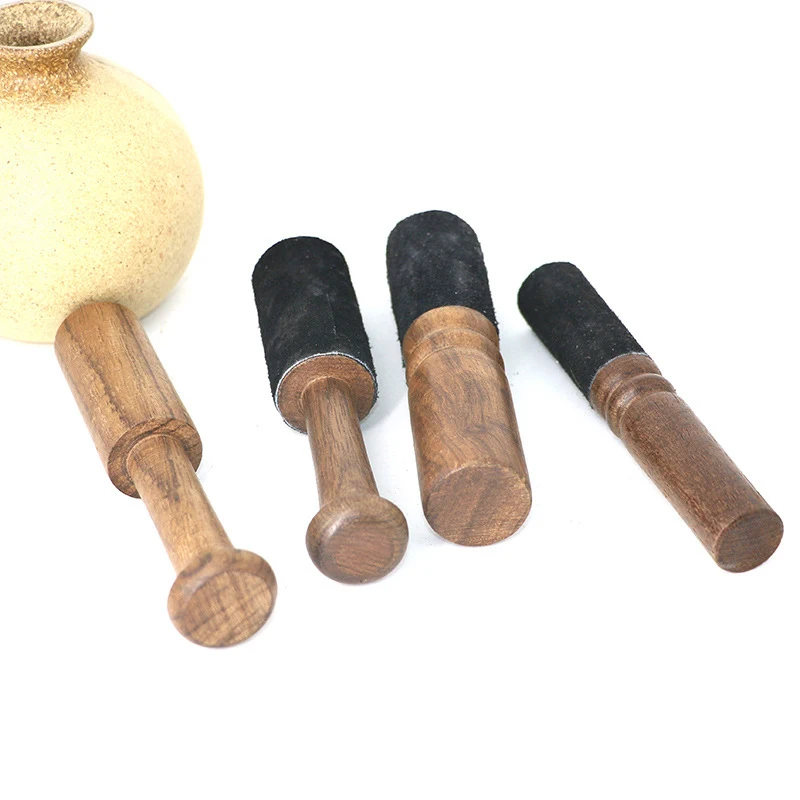 12/12.5/13cm Tibetan Singing Bowl Leather Stick Handmade Tibetan Buddhist Meditation Singing Bowl Leather Mallet 2