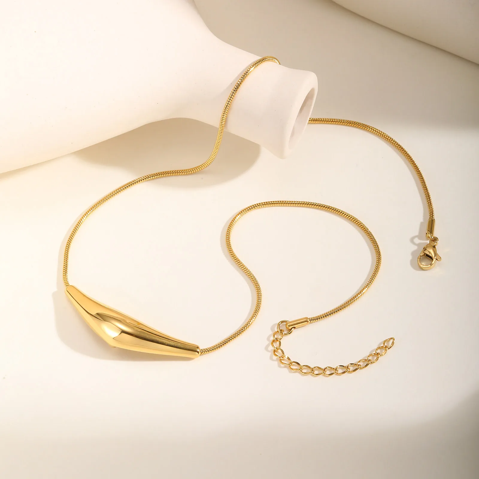 Edelstahl Schmuck Anhänger Frau Halskette Wassertropfen Charm für Hochzeit Party Mutter Freundin Valentinstag Geschenk – Detail 10