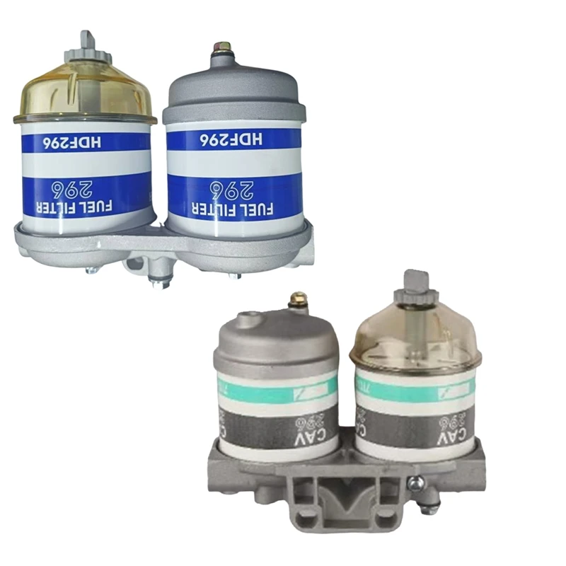

Universal Diesel Double Add Duel Fuel Filter 296 Elements 7111-296 Filter Oil Water Separator Dual Cup Assy