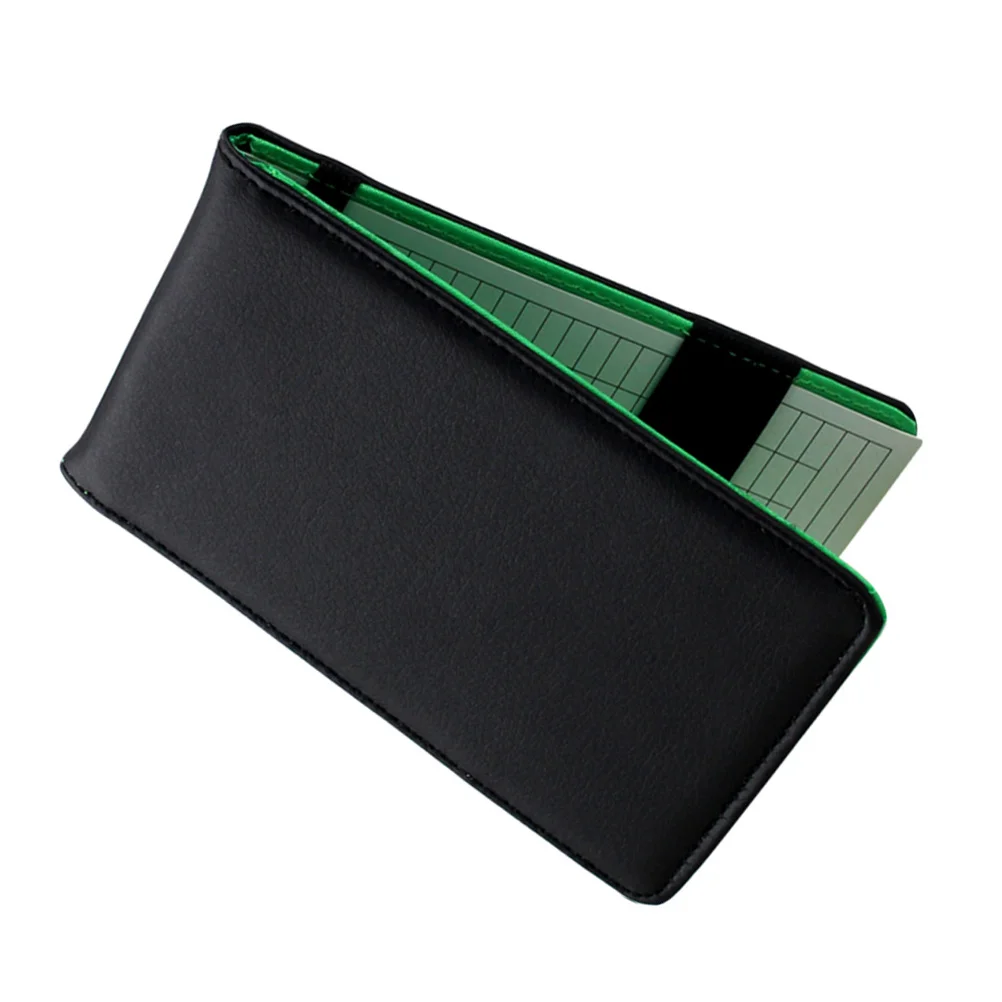 

Sports Card Holder Golf Score Book Golfs Scorecard Portable Notepad Fine Recording Notebook Pu Scorebook Golfing Tool