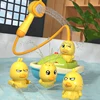 Cute Duck Electric Water Spray Bathroom Bathing Toys Baby Bath Toys Kids Bath And Shower Bathtubs Interactive Boy girl Gifts 1