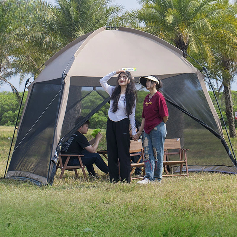 

Outdoor camping shade tent beach camping cooking barbecue mesh sun protection wind waterproof factory pergola