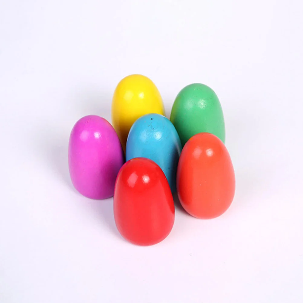 

10 Sets of Egg Spoon Race Game Wooden Egg Balance Toy Kids Sensory Training Toy
