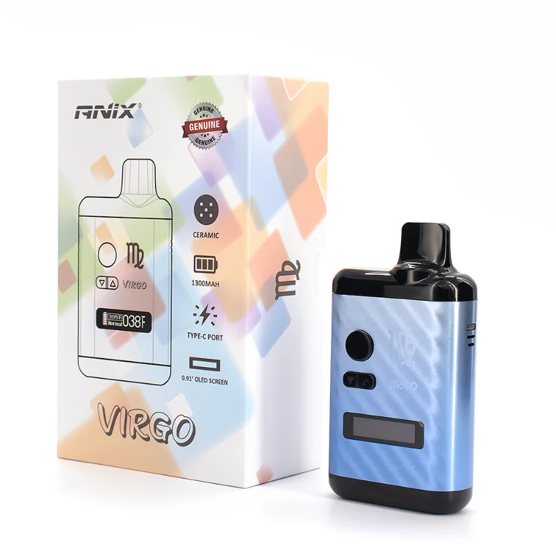 trockener Kräuter verdampfer Anix Jungfrau Kräuter Kits Temperatur regelung 1300mAh Batterie oled Bildschirm Tabak Vape Pen Ecig Rauch_S7cc7d2272e284152a2366cb27ffc4178Y