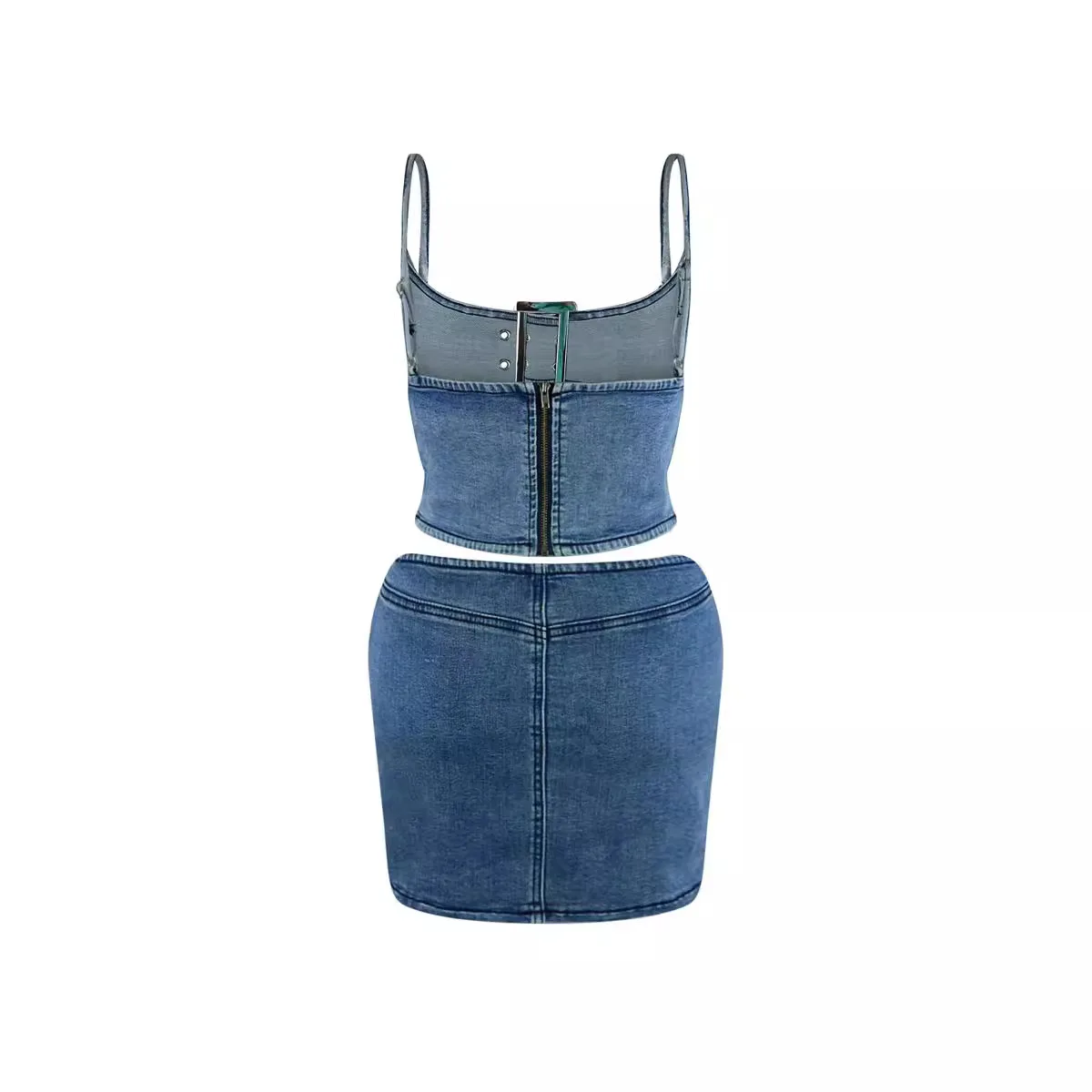 Mini Jupe Cargo Y2K Durio Pour Femme - Taille Basse, élastique, Poches Pratiques - Style Rétro été