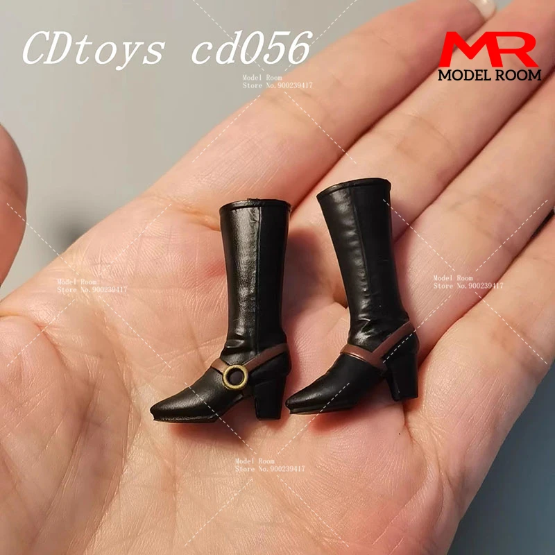 Cdtoys CD056 1/12 여성 하이힐 중간 길이 부츠 솔리드 슈즈 모델 Fit 6 ''TBL PH 분리형 피트 Solider 액션 피규어 바디
