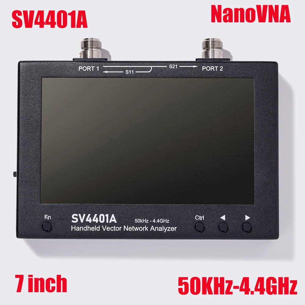 

SV4401A 7 inch Touch LCD 50KHz ~4.4GHz Vector Network Analyzer HF VHF UHF Antenna Analyzer Upgrade of NanoVNA VNA