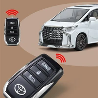 1:24 Key version Toyotas Alphard MPV Alloy Car Model Diecasts Metal Toy Vehicles Car Model Simulation Sound and Light Kids Gifts 2